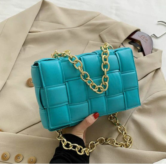 Small Weave Flap Bags For Women 2020 New Good Quality Fashion PU Leather Shoulder Crossbody Bag Female Handbags sac a main femme