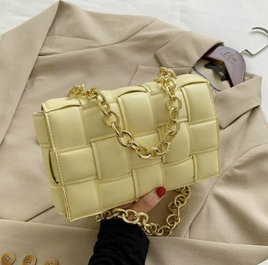 Small Weave Flap Bags For Women 2020 New Good Quality Fashion PU Leather Shoulder Crossbody Bag Female Handbags sac a main femme