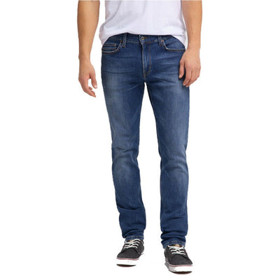Brand mustng slim fit stretchable mid blue jeans