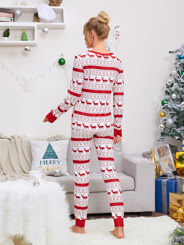 Christmas Print Pajama Set