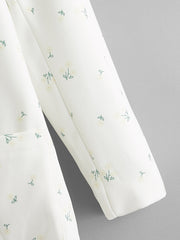 Ditsy Floral Dual Pocket Blazer