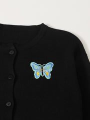 Butterfly Button Front Cardigan