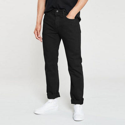 Brand hotric slim fit stretchable jet black mens jeans