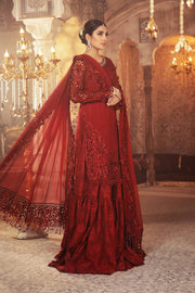MARIA.B Unstitched MBROIDERED - Ruby Red (BD-2305)