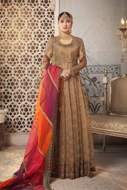 Maria B Unstitched MBROIDERED - Vintage gold chata patti (BD-2308)