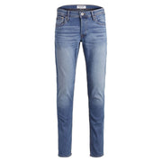 Jack & Jhn medium blue slim fit stretchable jeans for men