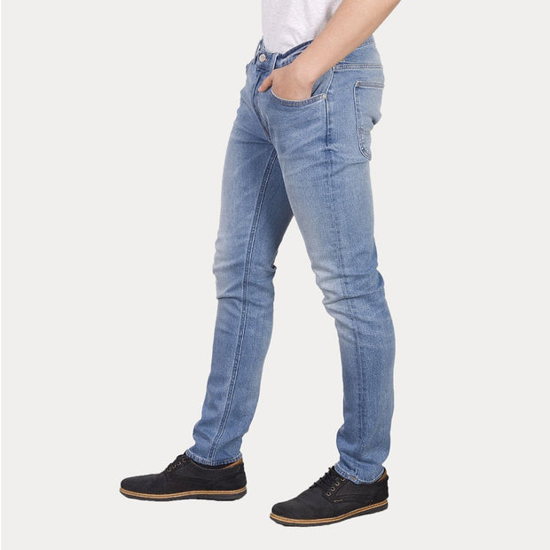 Lee slim fit stretchable sky blue men's jeans