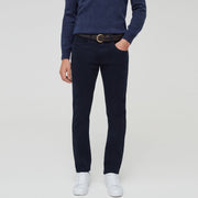 Brand ov-s slim fit stretchable dark navy blue mens cotton jeans