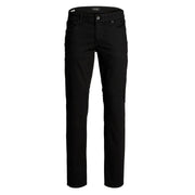 J&J regular fit stretchable jet black mens jeans